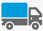 Laundry truck icon representing pickup and delivery
