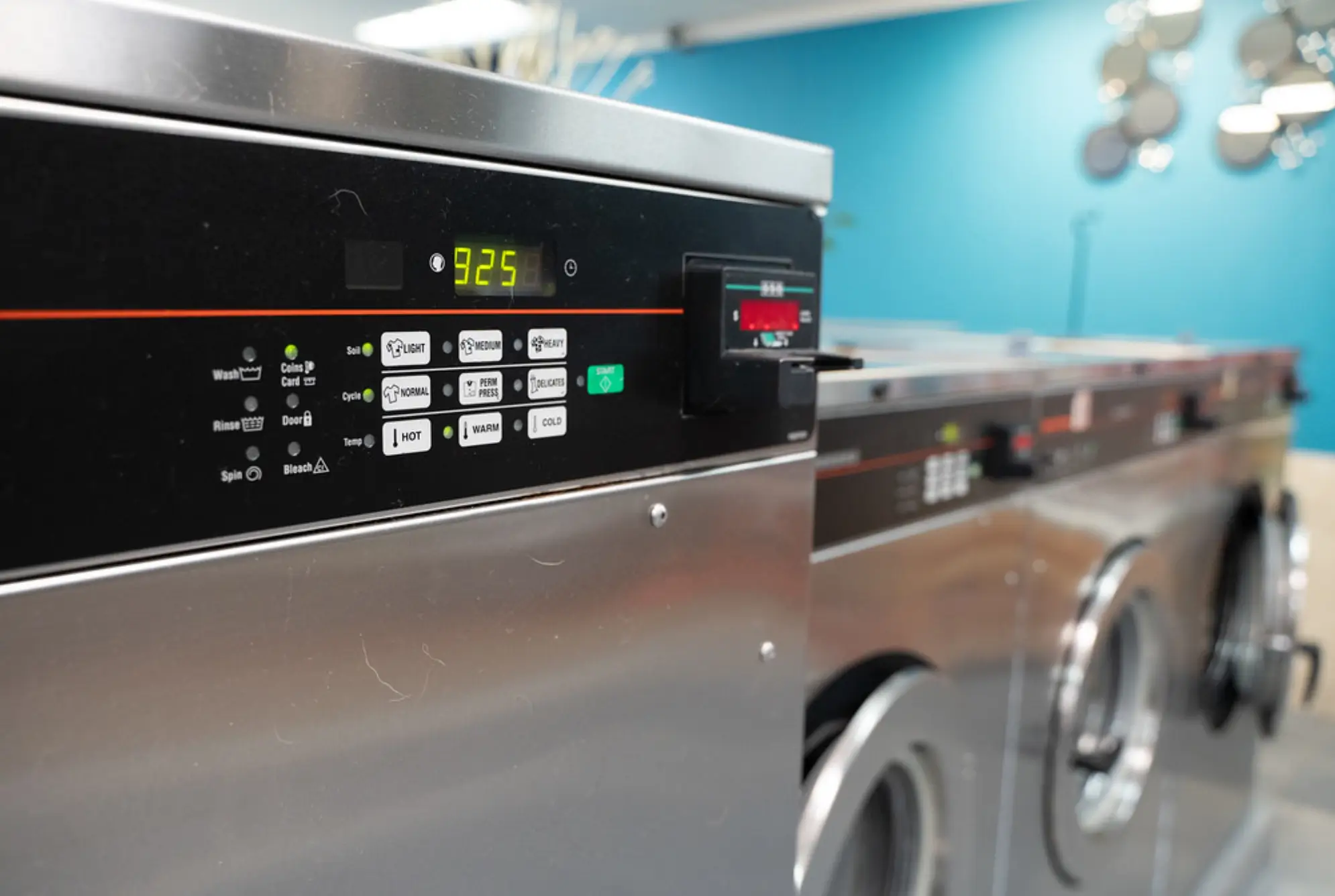 High-efficiency front-load washing machines at Rose Hill Wash