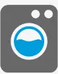 Washing machine icon representing professional wash process